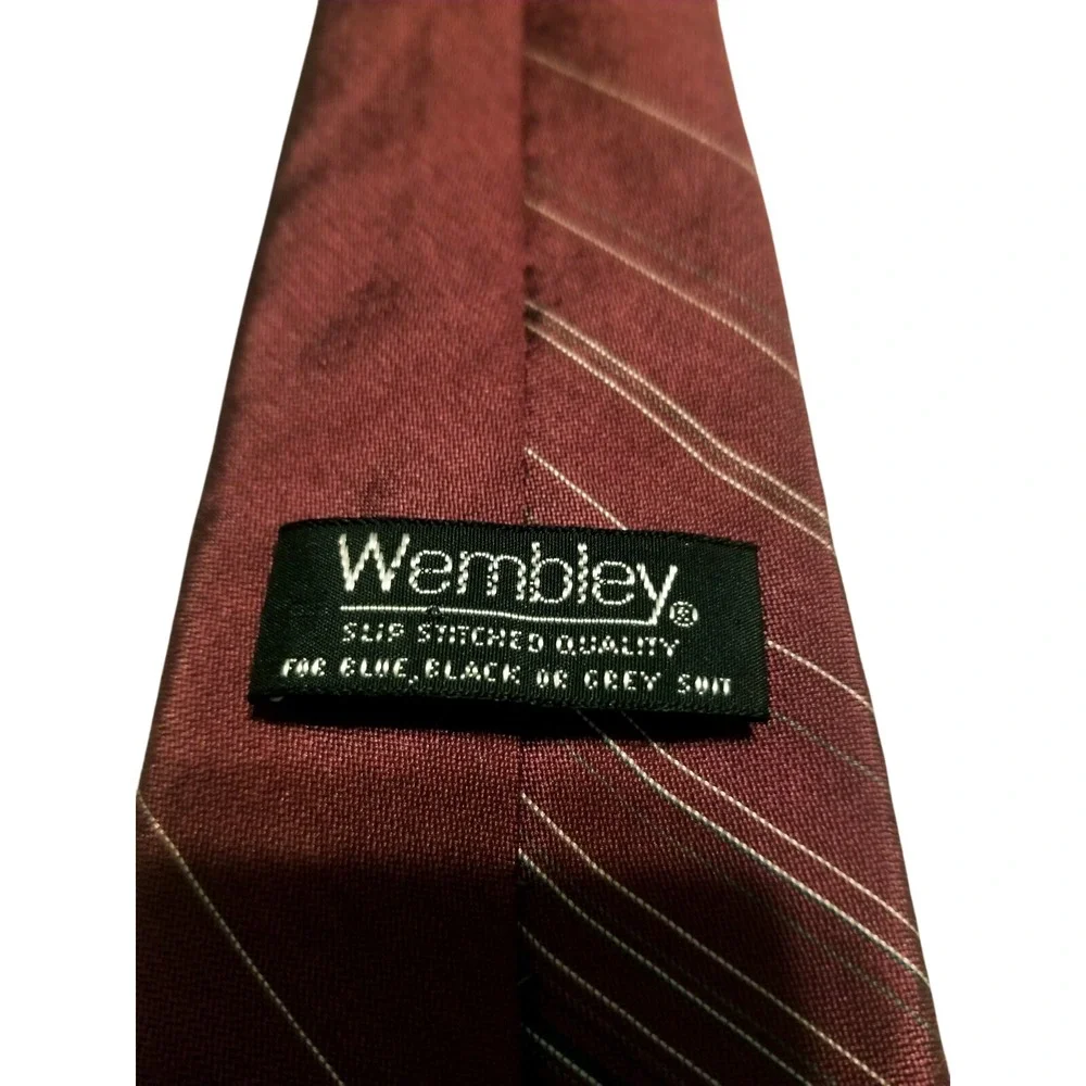 Wembley Necktie Red Black Ombre Stripe Career Formal Interview‎ Business Tie